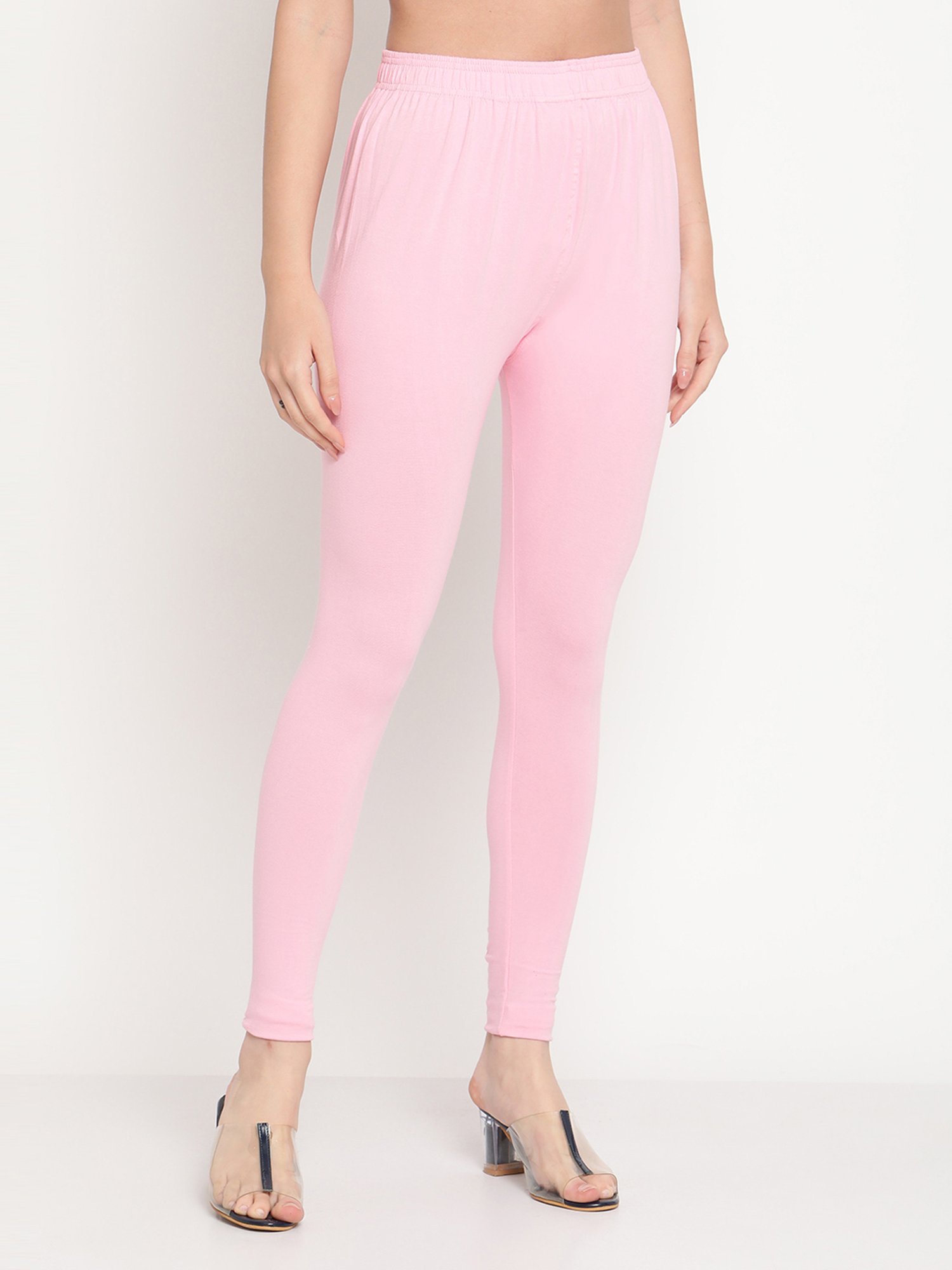 TAG 7 Pink Cotton Leggings - Pack Of 2