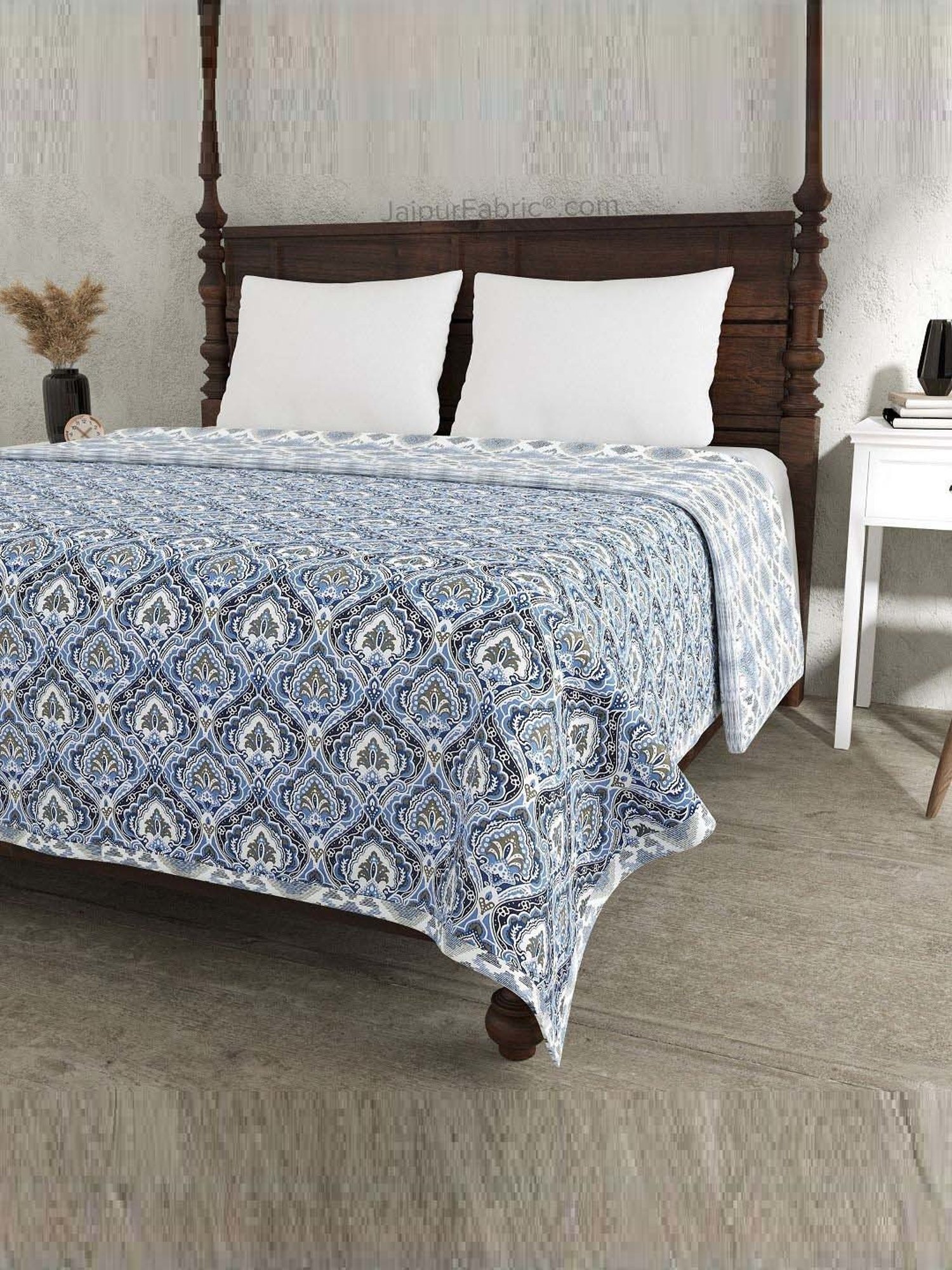 JaipurFabric Green Cotton 150 GSM Reversible Ac Dohar