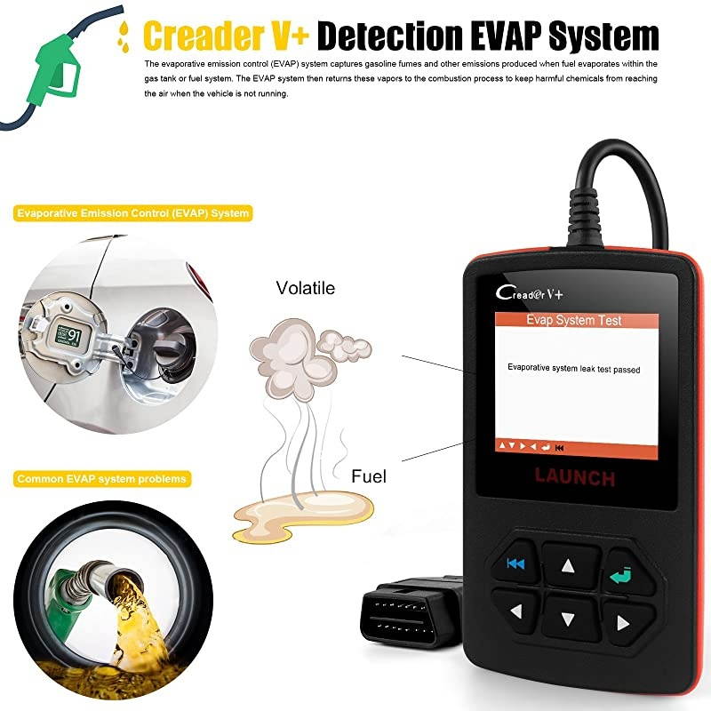 X431 OBD2 Scanner Creader V Plus Car Code Reader Diagnostic OBDII Leak Detection Tool