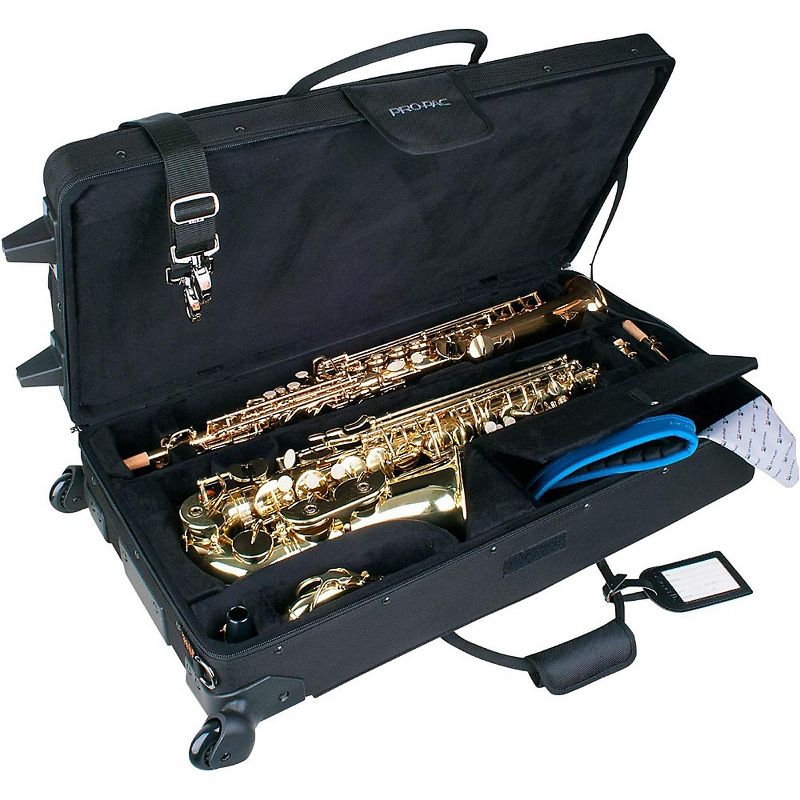 Protec PRO PAC Alto and Straight Soprano Saxophone Case with Wheels