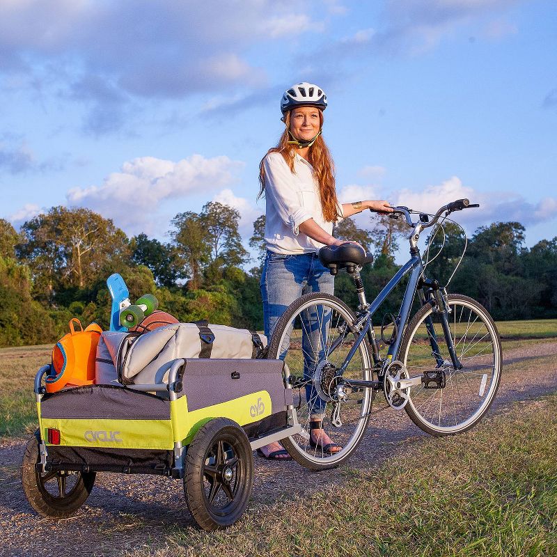 Tow Tuff TTF-2762ACBR Heavy Duty 2-in-1 Aluminum Automotive Cargo Luggage Carrier with Bike Hitch Rack