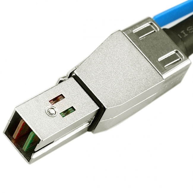 Jimier External Mini SAS HD SFF-8644 to Mini SAS High Density HD SFF-8644 Data Server Raid Cable 50cm 12Gbps SF-069-0.5M