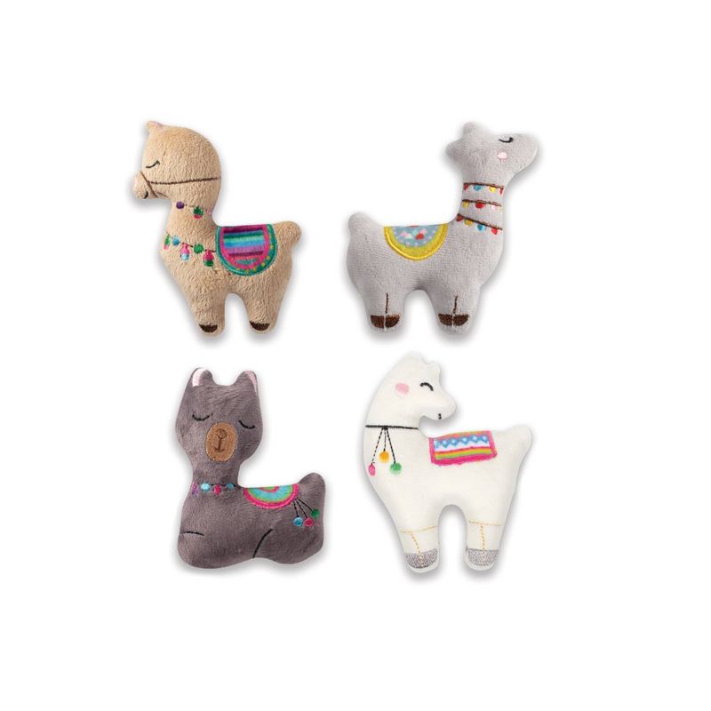 PetShop by Fringe Studio Lots of Llamas to Love Mini Dog Toy Set - Gray - 4pk