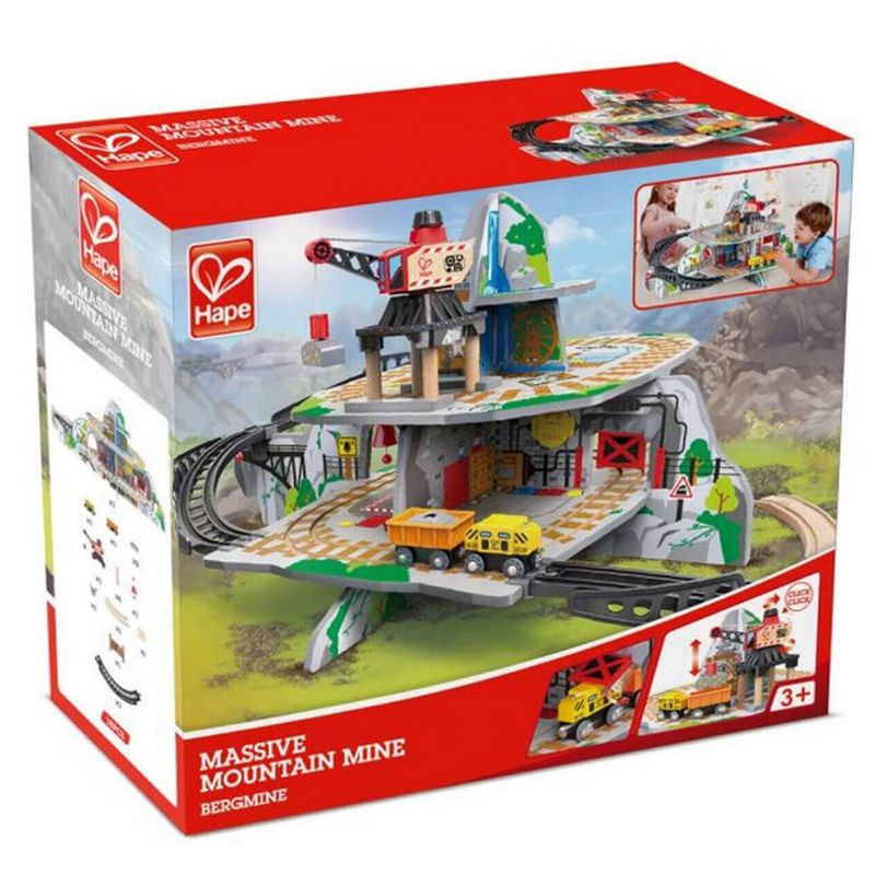 HAPE Wooden Fire Engine Playset with Working Ladder, Fireman and Dog