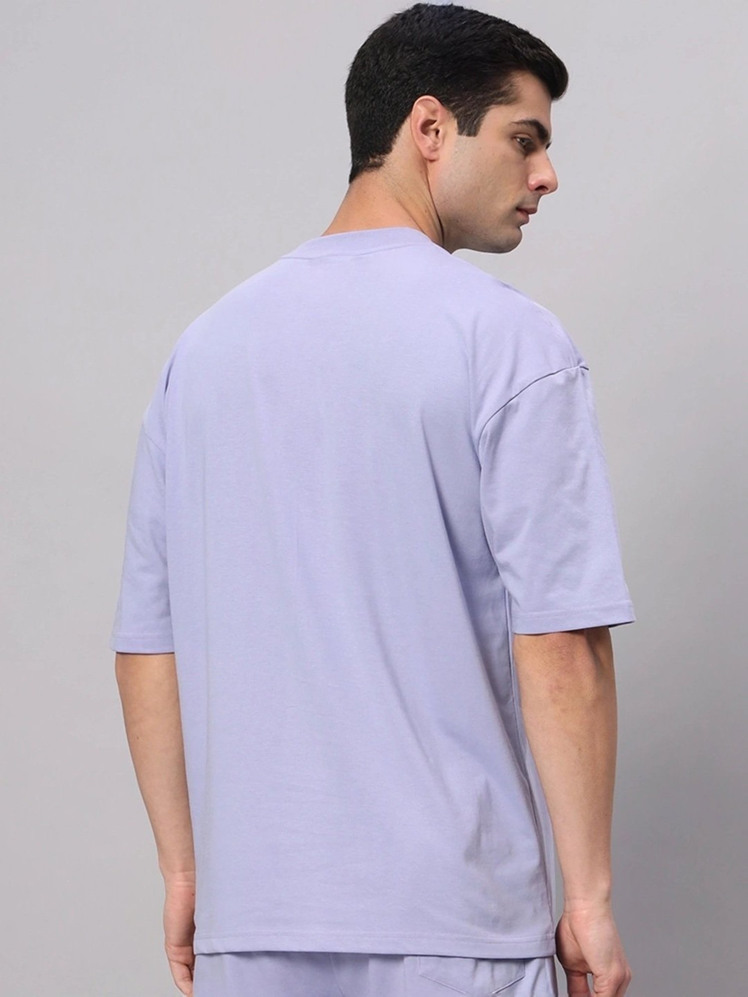 Griffel Lavender Cotton Loose Fit T-Shirt