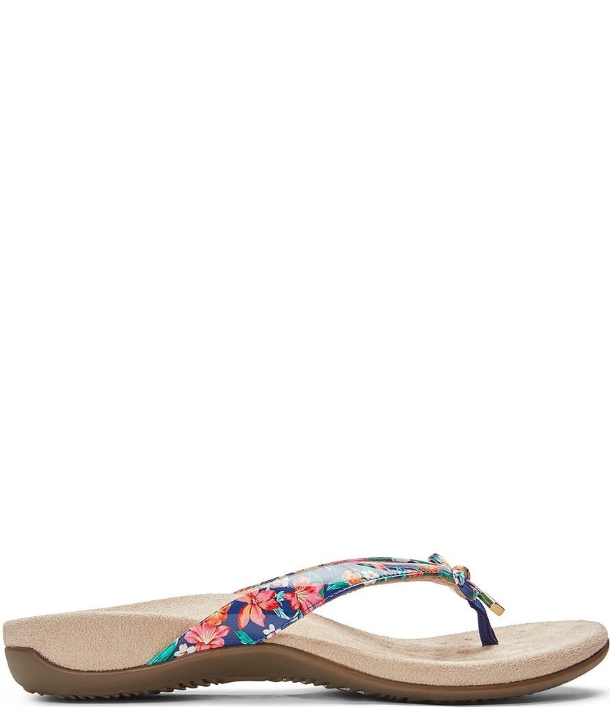 Vionic Bella II Floral Bow Detail Flip-Flops