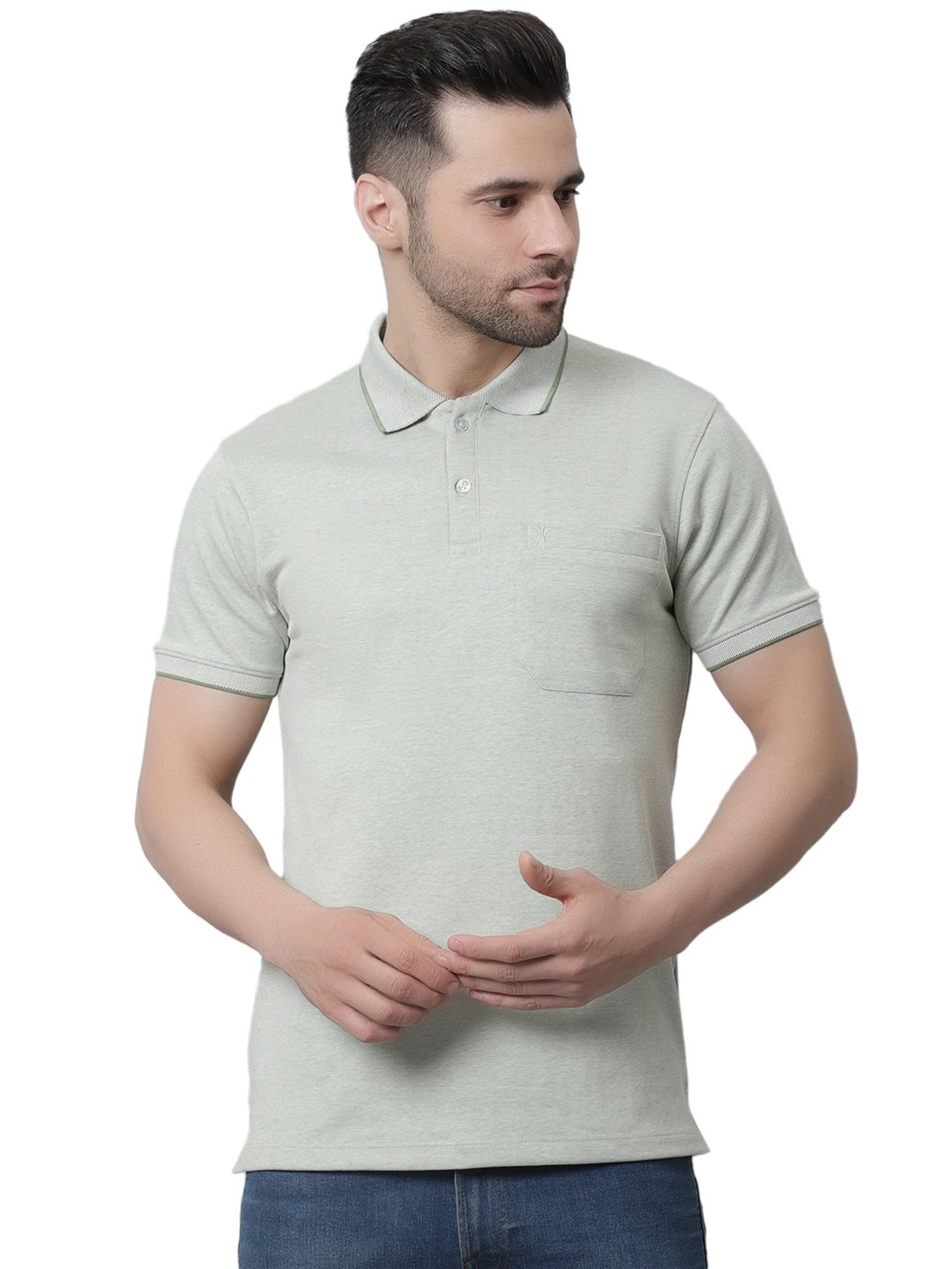 Venitian- Forbidden Clothing Light Green Regular Fit Polo T-Shirt