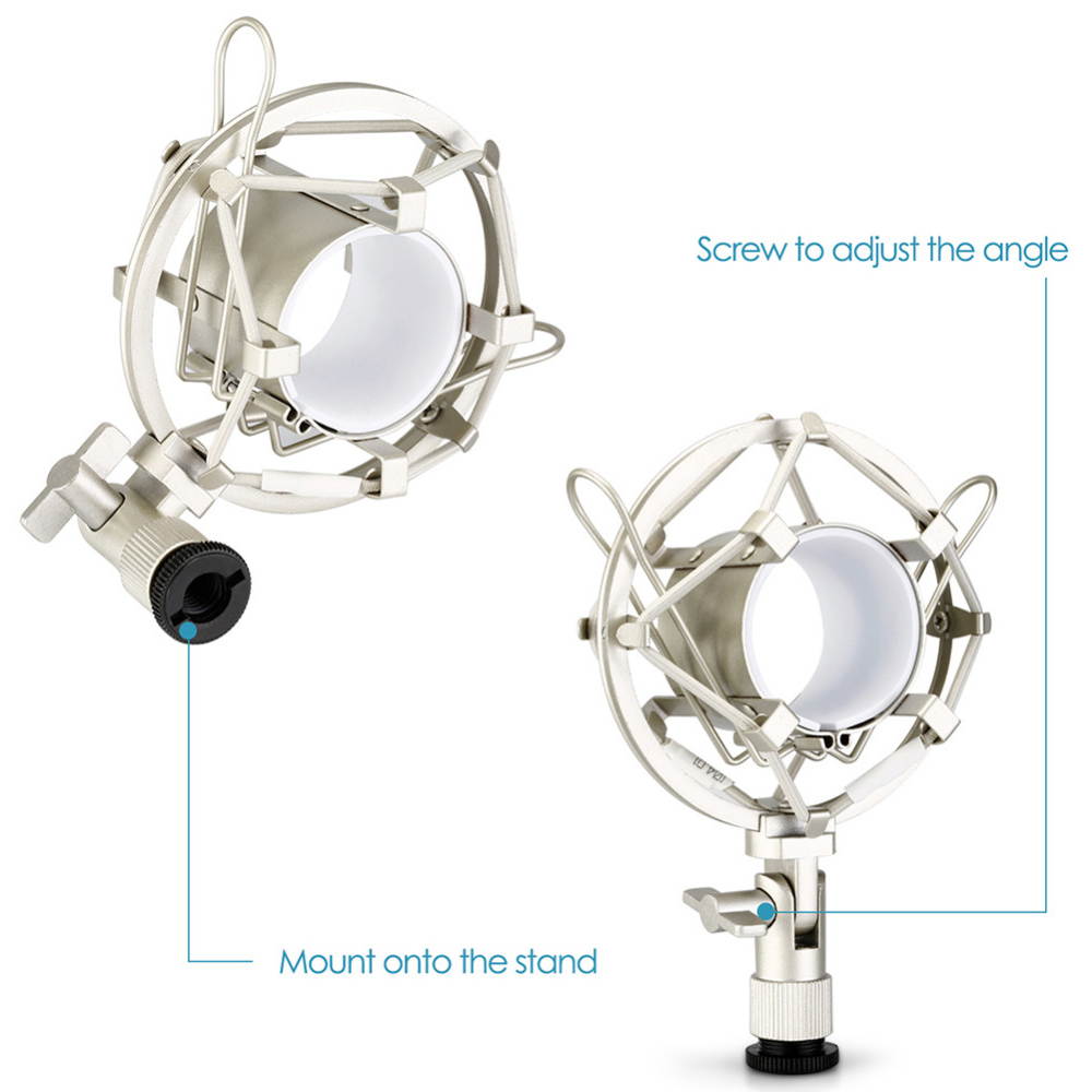 Professional Studio Condenser Microphone Kit Recording Broadcasting Shock Mount
