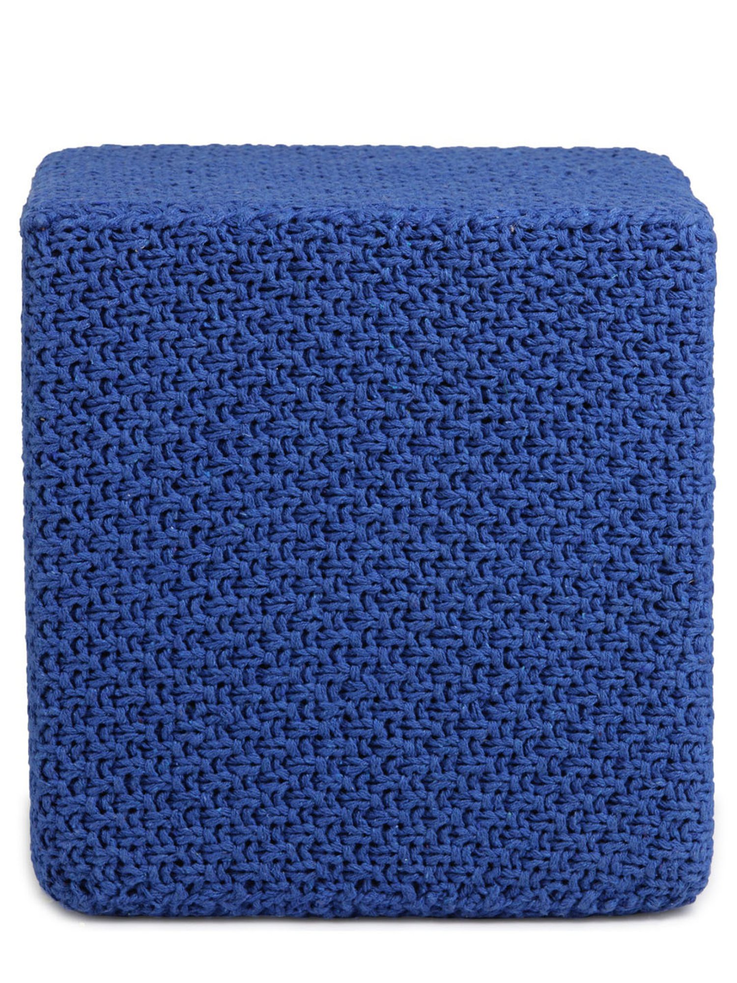 Romee Blue Bamboo Solid Ottomans