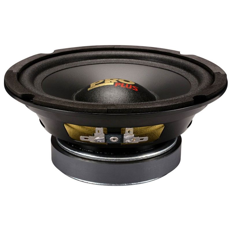 Pyramid W64 Pro 6.5 Inch 200 Watt 4 Ohm Midrange Mid Bass Poly Woofer Speaker System with 2.5 Inch Mount Depth for Car and Vehicle Audio Sound