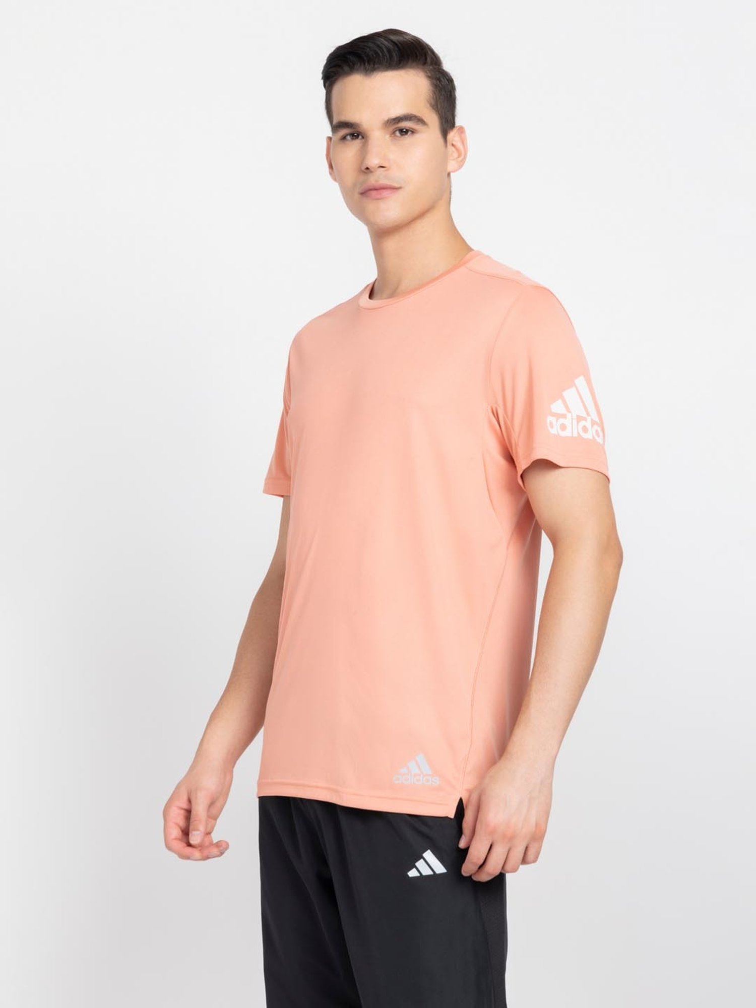 Adidas Peach Regular Fit Sports T-Shirt