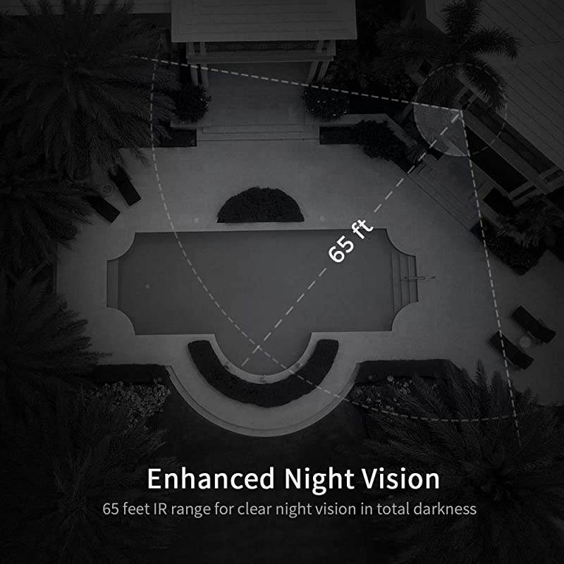 G4 Full HD 4MP 2K WiFi Outdoor Security Camera with Human-Only Detection,Motion Detection, Free Cloud Service Included, 65ft Night Vision with IR Lights, IP66 Weatherproof,Supports Alexa