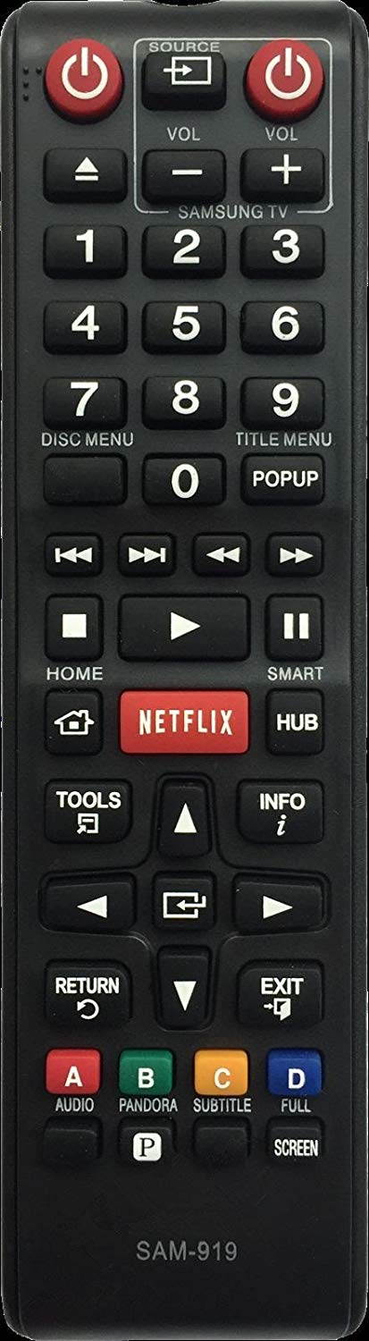 Samsung SAM-919 Universal Replacement DVD Blu-Ray Player Remote Control
