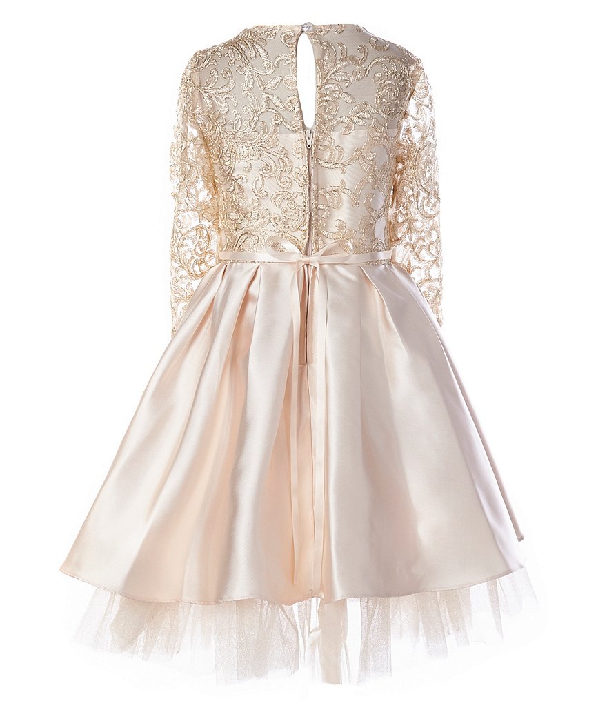 Us Angels Big Girls 6-14 Sleeveless Madison Embroidered Horsehair Communion Dress