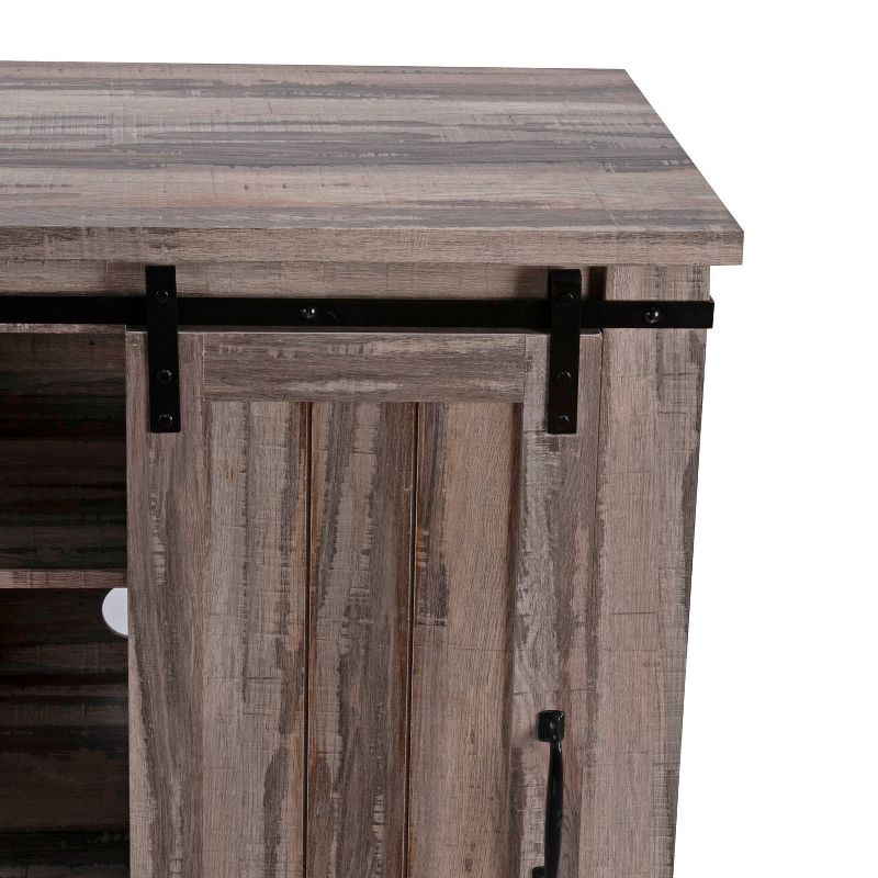 32" TV Stand For TVs up to 40" Aged Wood - Home Essentials