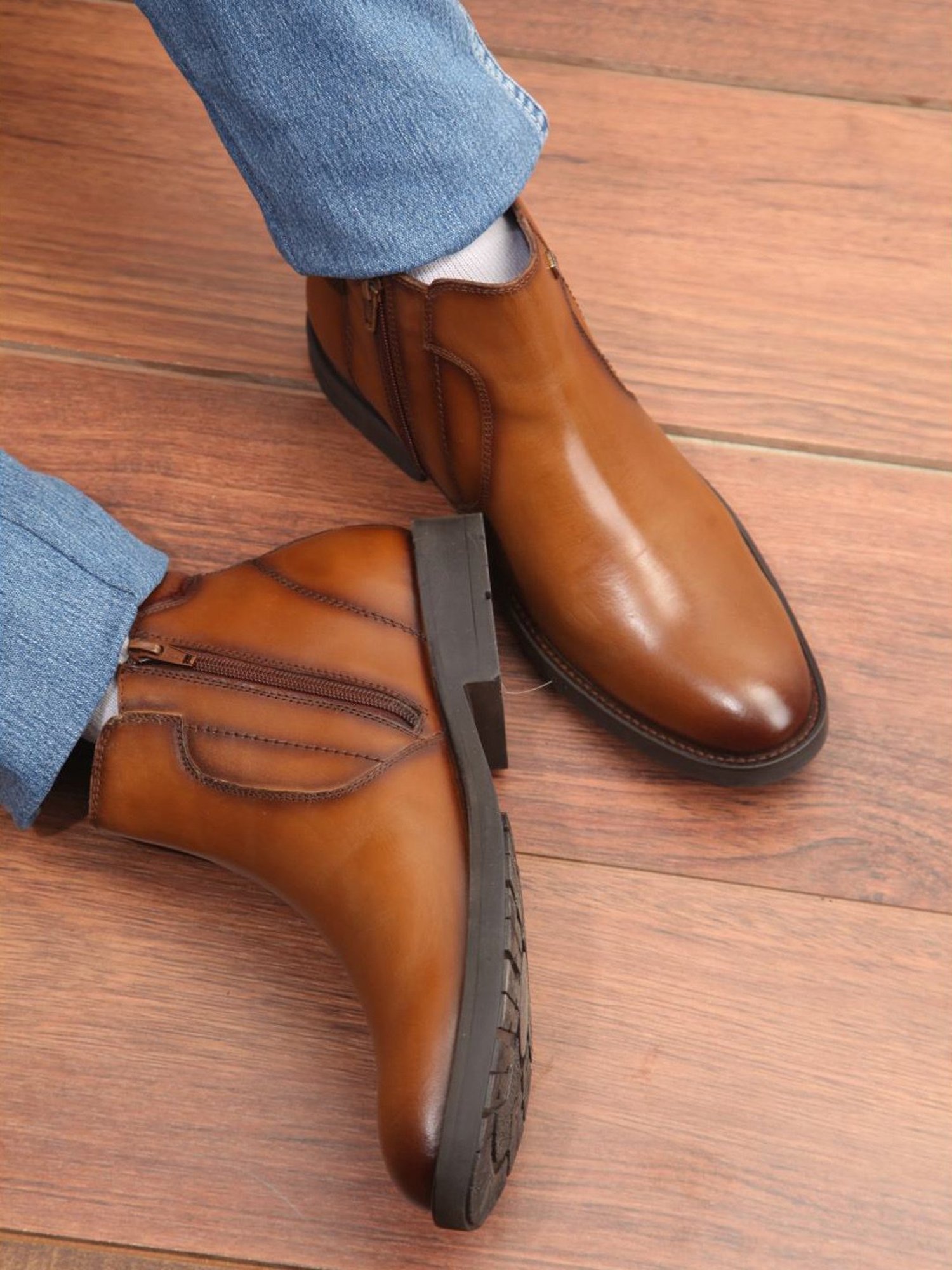 ID Men's Tan Casual Boots