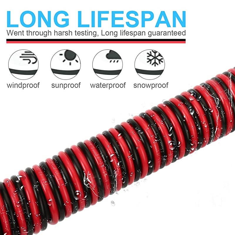 100FT 18 AWG Gauge 2 Conductor Stranded Red Black Car Home Stereo Speaker Audio Cable Electrical Hookup Wire 9995 Oxygen Free Copper Wires