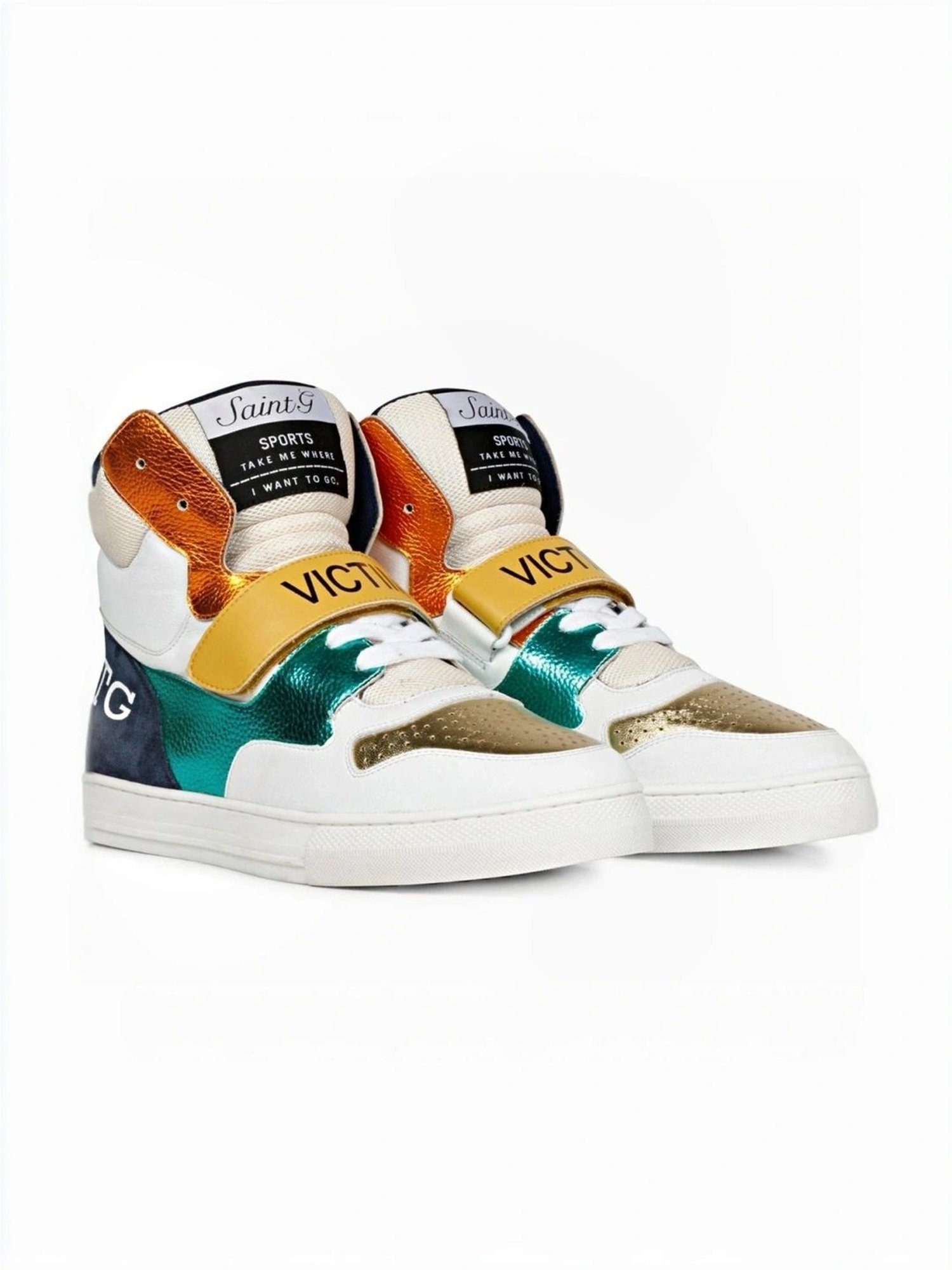 Saint G Men's Rowan Multi Ankle High Sneakers