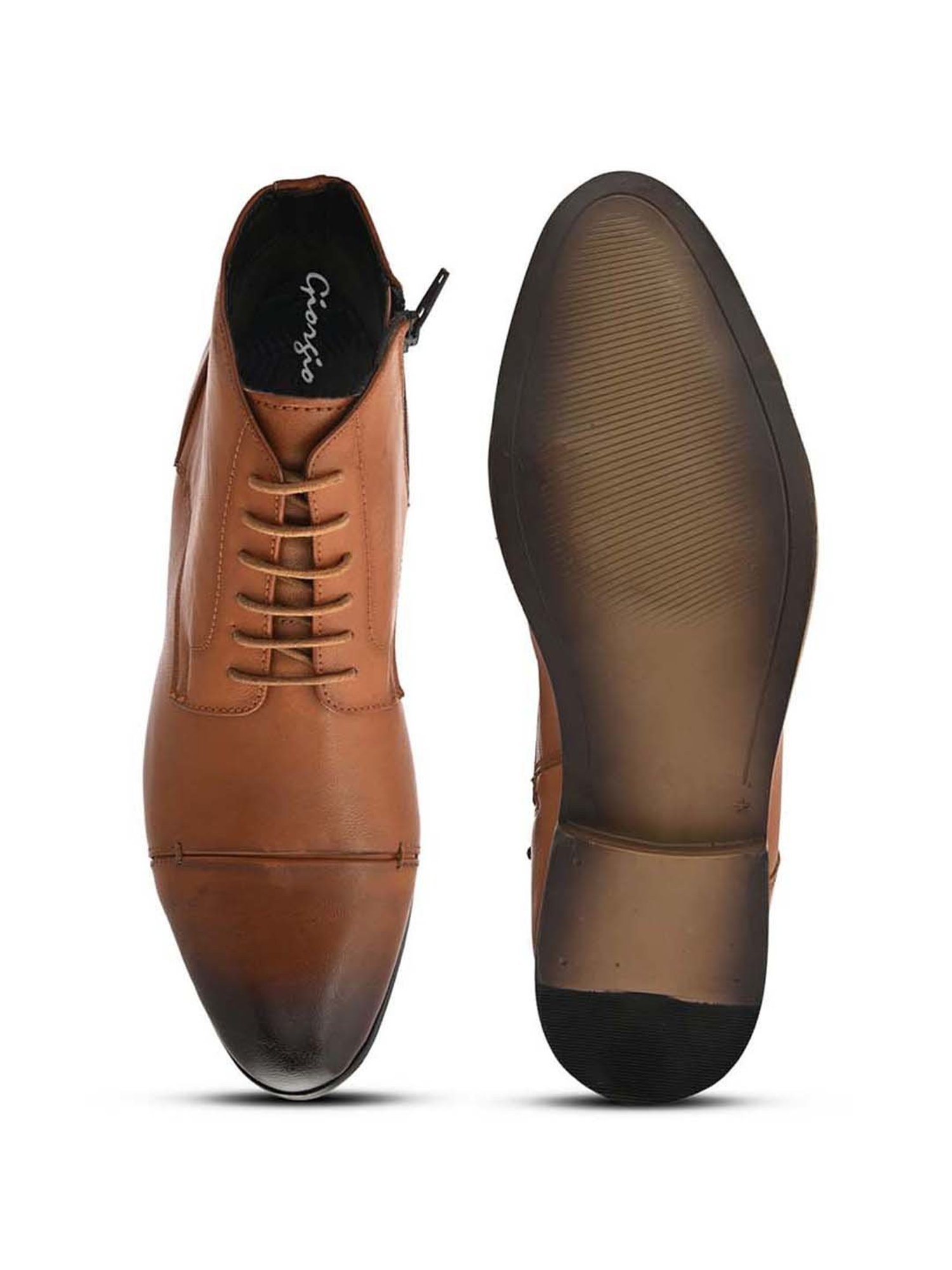 Giorgio Men's Tan Derby Boots