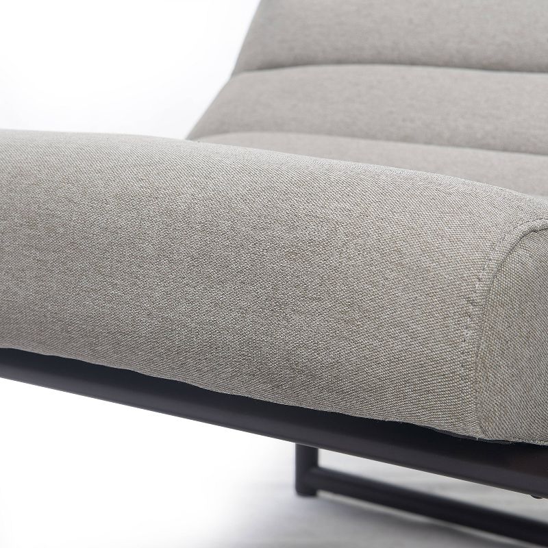 24" Amelie Mid-Century Modern Armchair Light Gray - Adore Décor