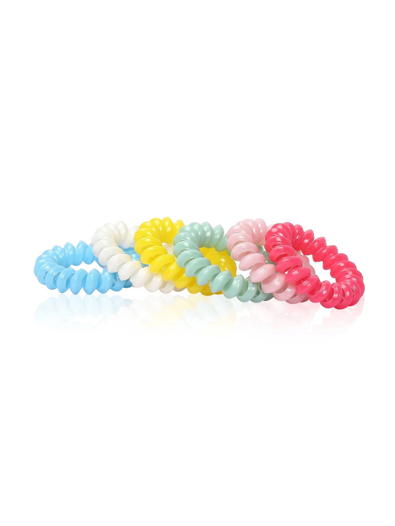 Janeke 1830 Professional Hair Elastics Spirals - Pack of 6