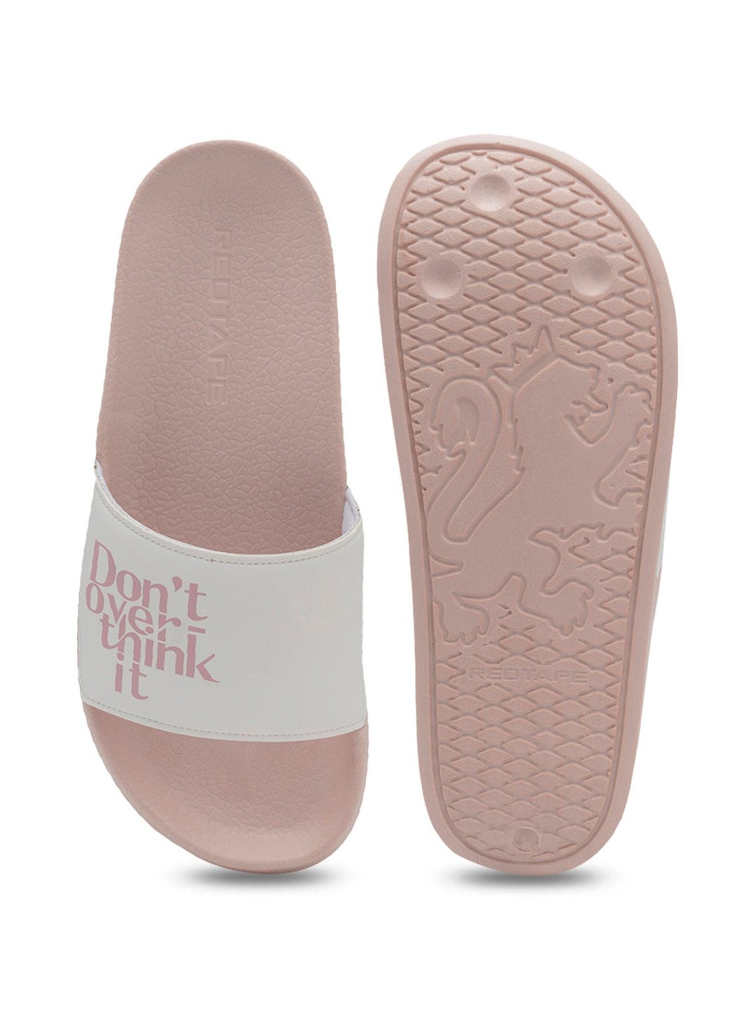 Red Tape Women's White Slides