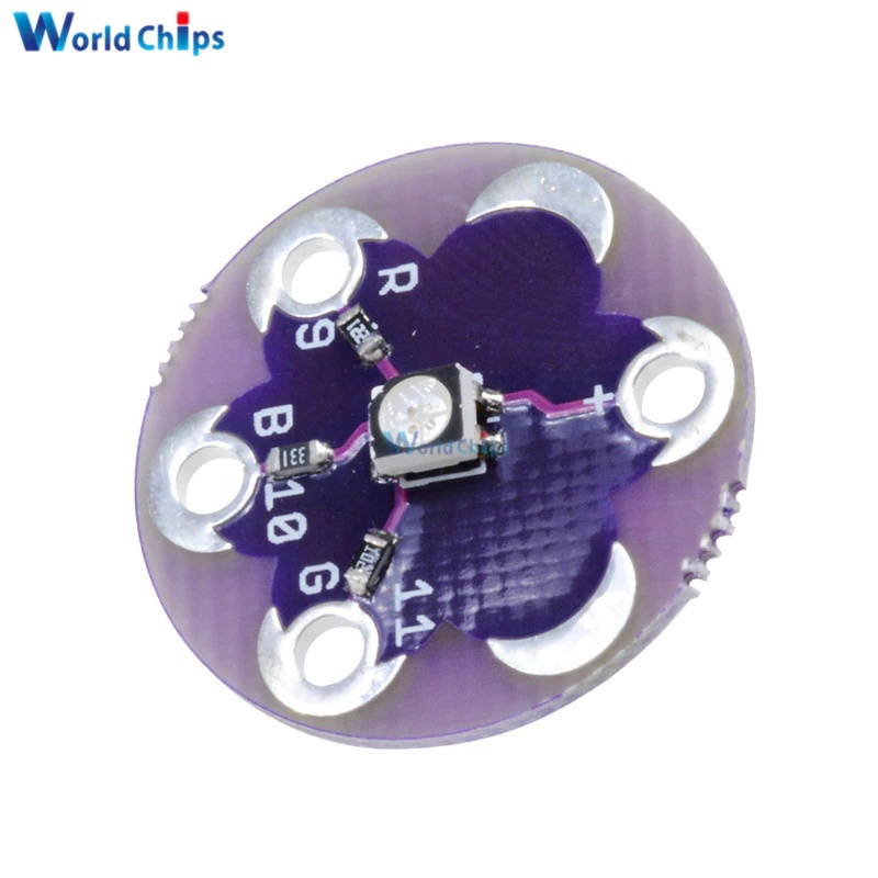 5Pcs For Arduino LilyPad Tri-Color LED RGB Module For LilyPad LED Module Tri-color Module Diy Kit
