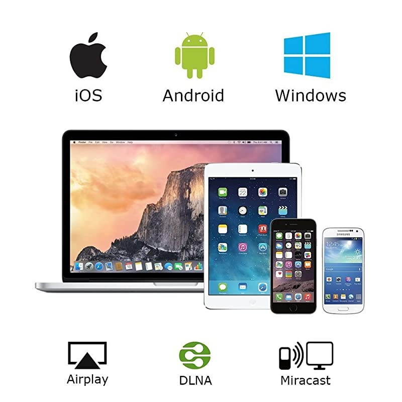 MiraScreen Miracast Dongle Wireless Display Adapter HDMI TV Stick Screen Mirroring for Tablet Smartphone