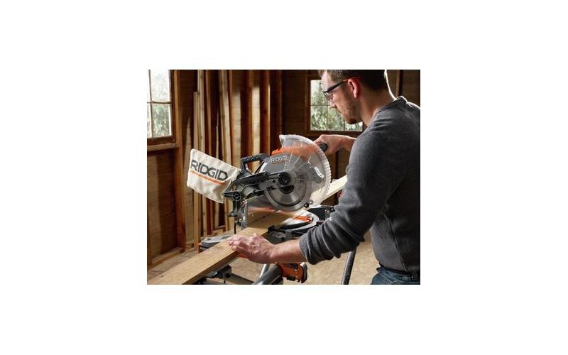 Ridgid ZRR4112 15 Amp 10 in. Dual Bevel Compound Miter Saw