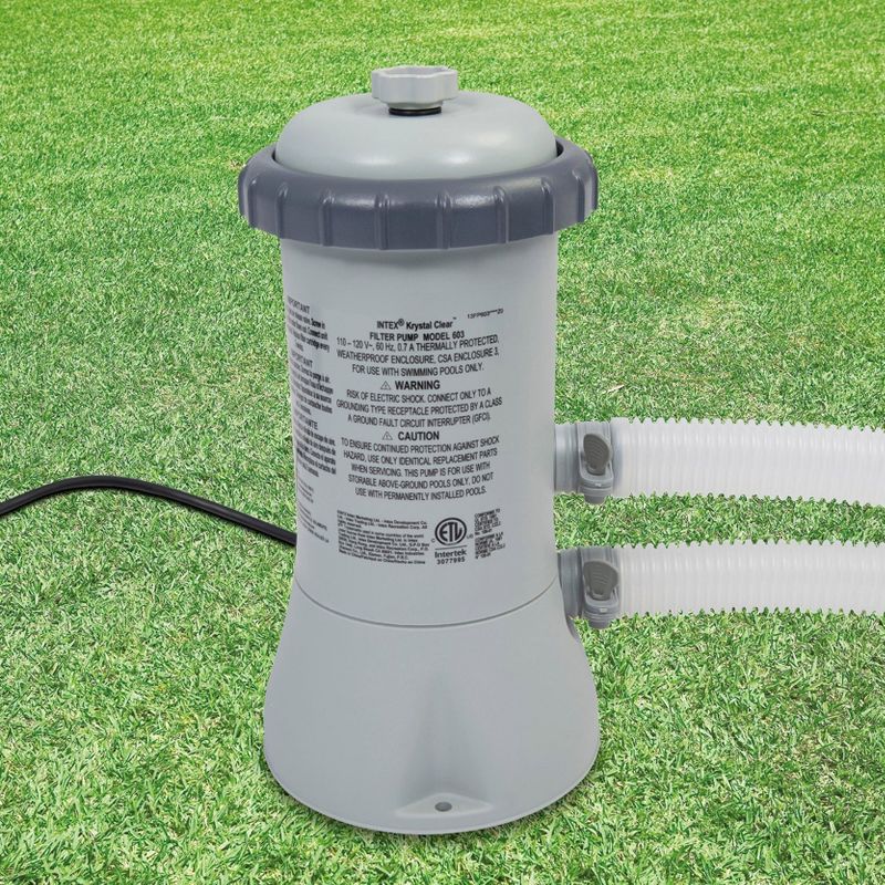 Intex 28206EH 10 Feet x 30 Inch Metal Frame Outdoor Backyard Above Ground Circular Beachside Swimming Pool with Pool Care 3 Inch Chlorine Tabs, 50 lbs