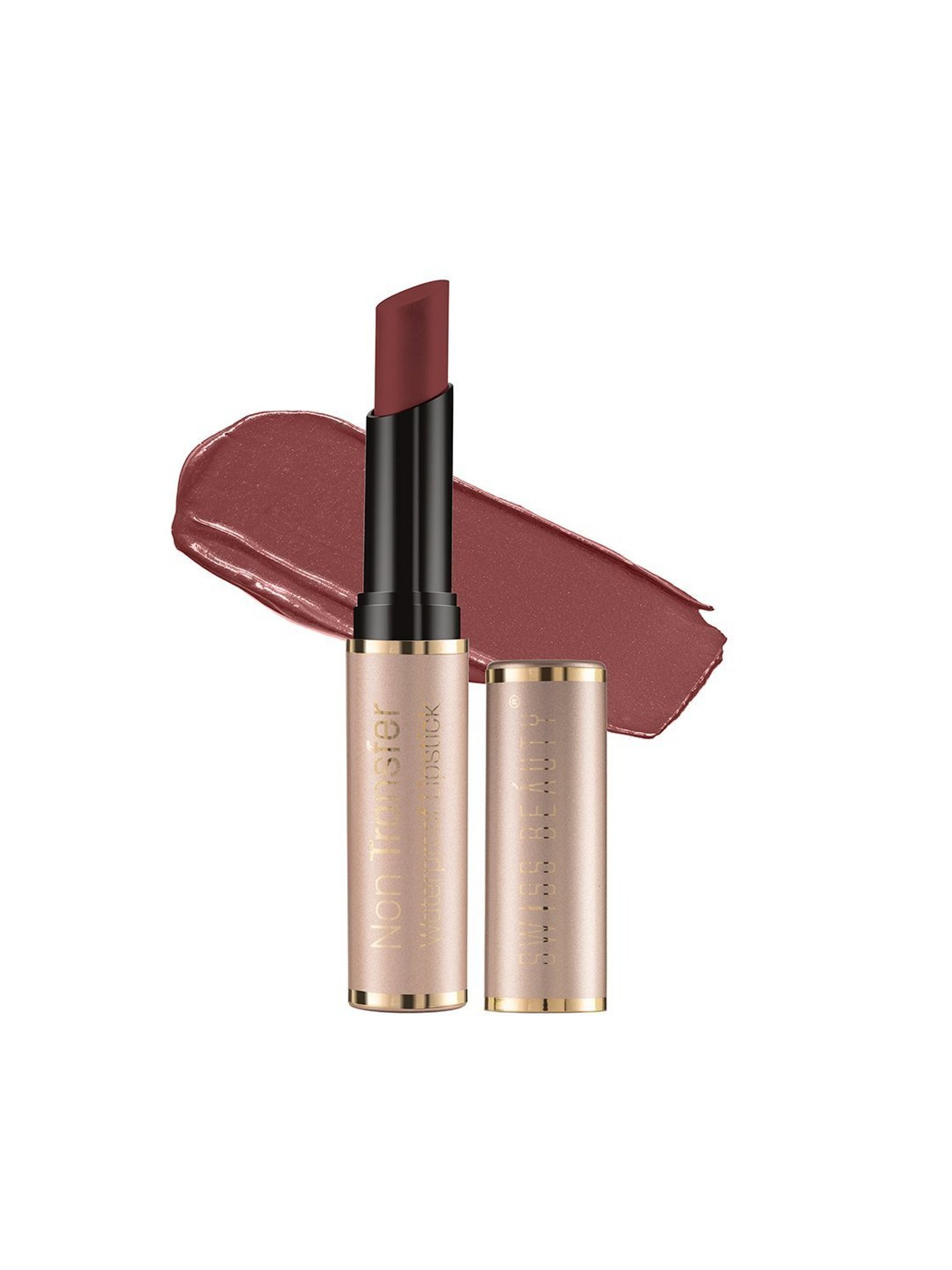 SWISS BEAUTY Non-Transfer & Waterproof Lipstick Bronze - 3 gm