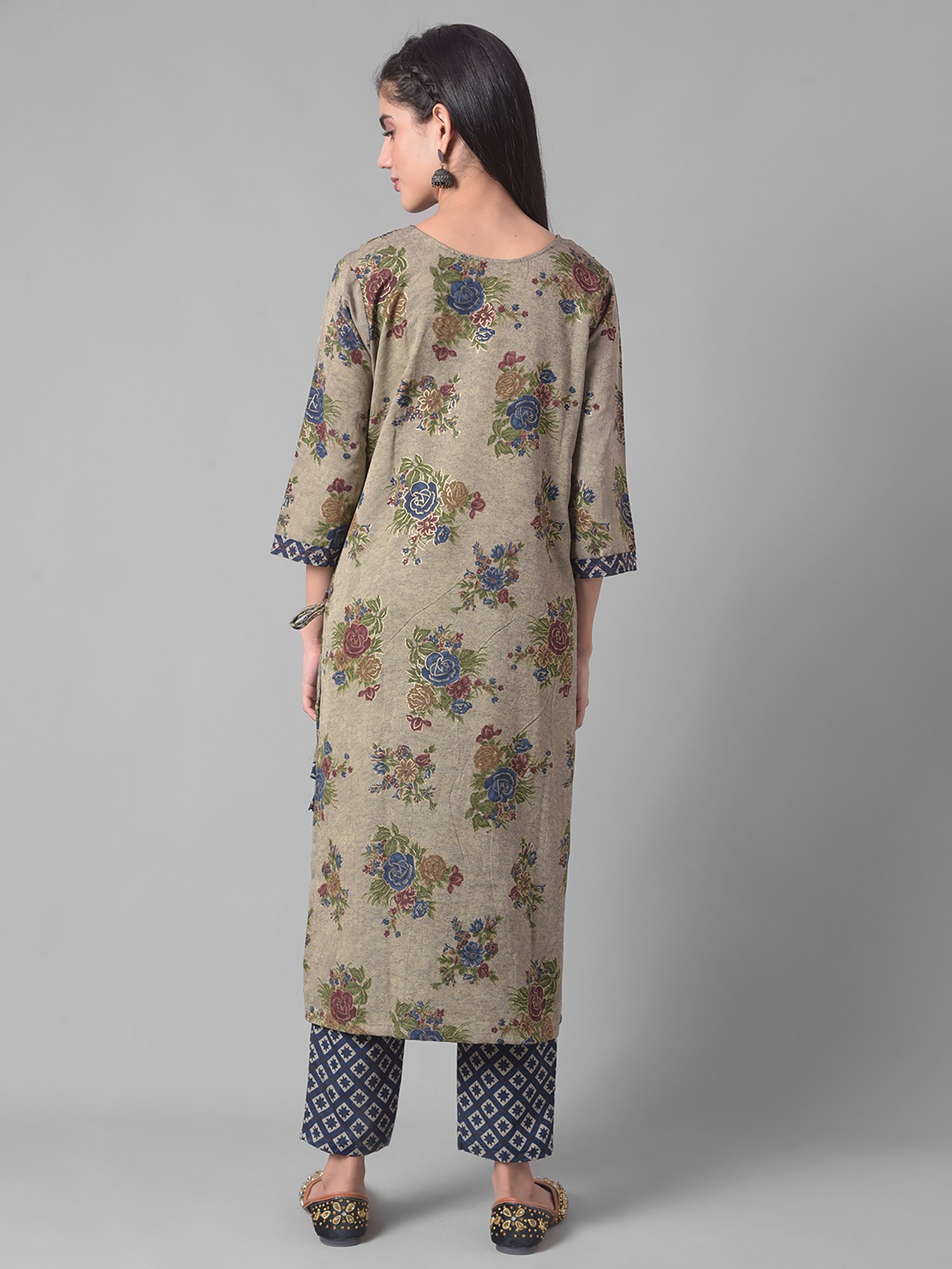 Dollar Missy Blue Embellished Kurta With Pants