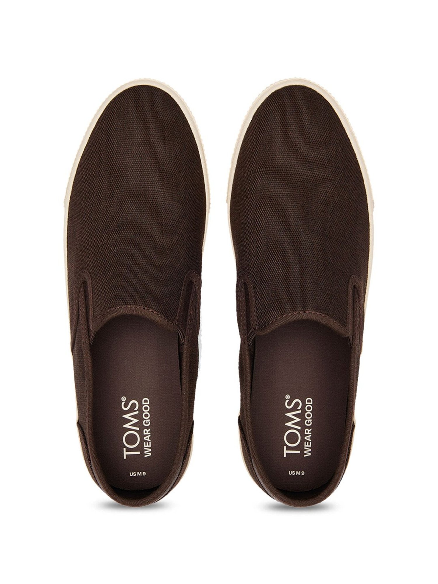 TOMS Men's Baja Dark Brown Plimsolls