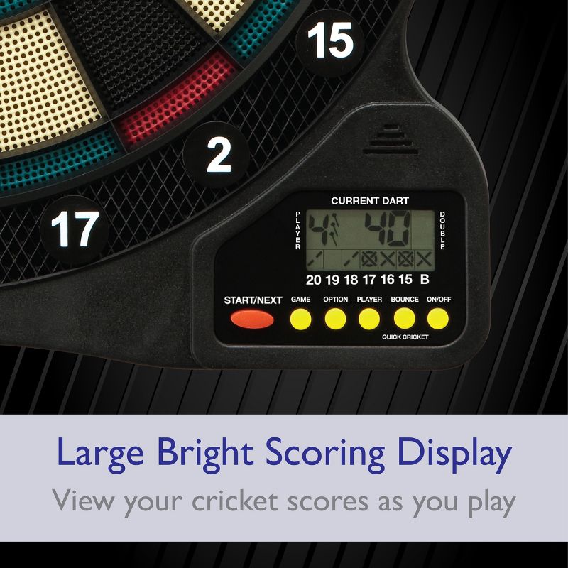 Fat Cat 727 Electronic Dartboard, 13.5" Compact Target