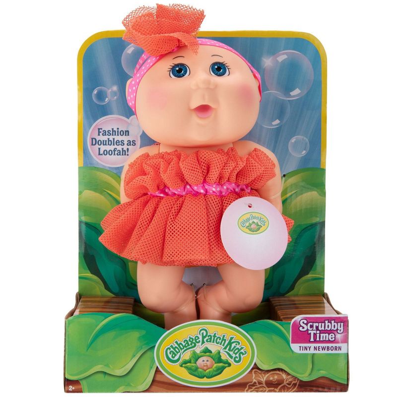 Cabbage Patch Kids Basic Tiny Newborn Scrubby Time - Orange Fashion