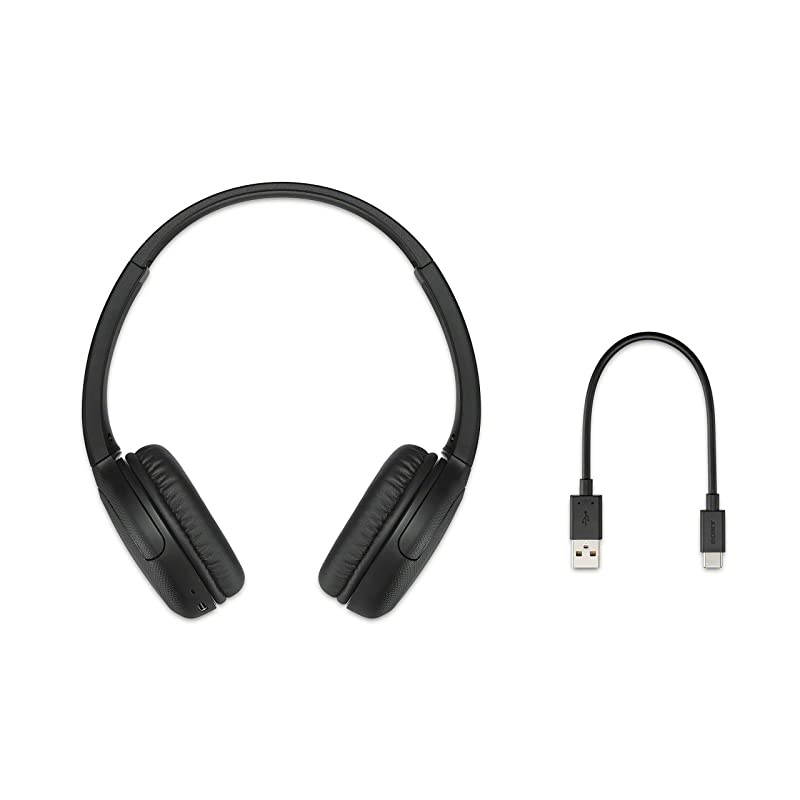 Wireless Headphones WHCH510 Wireless Bluetooth OnEar Headset with Mic for PhoneCall Black