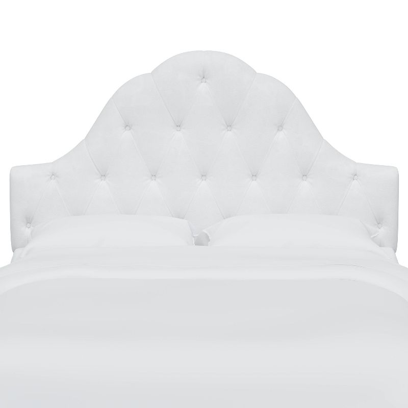 Twin Kids' Carly Tufted Headboard White - Skyline Furniture