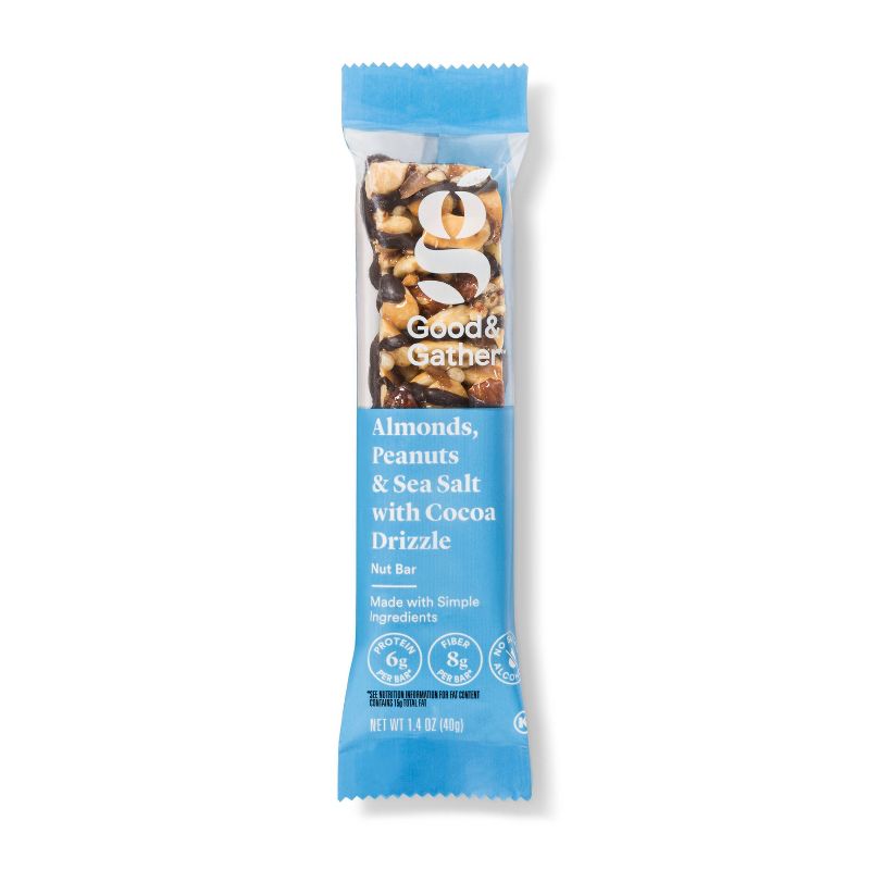 Almond, Peanuts & Sea Salt Nut Bars - 4ct - Good & Gather™