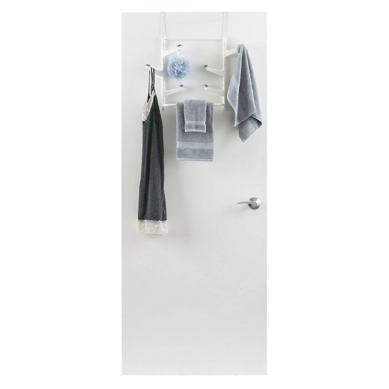 Neatfreak Over The Door 6 Peg Swivel White