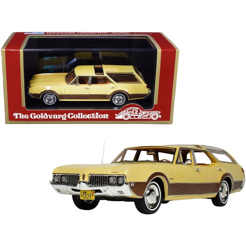 1969 Oldsmobile Vista Cruiser with Roof Rack Safron Yellow w/Wood Paneling Ltd Ed 230 pcs 1/43 Model Car by Goldvarg Collection