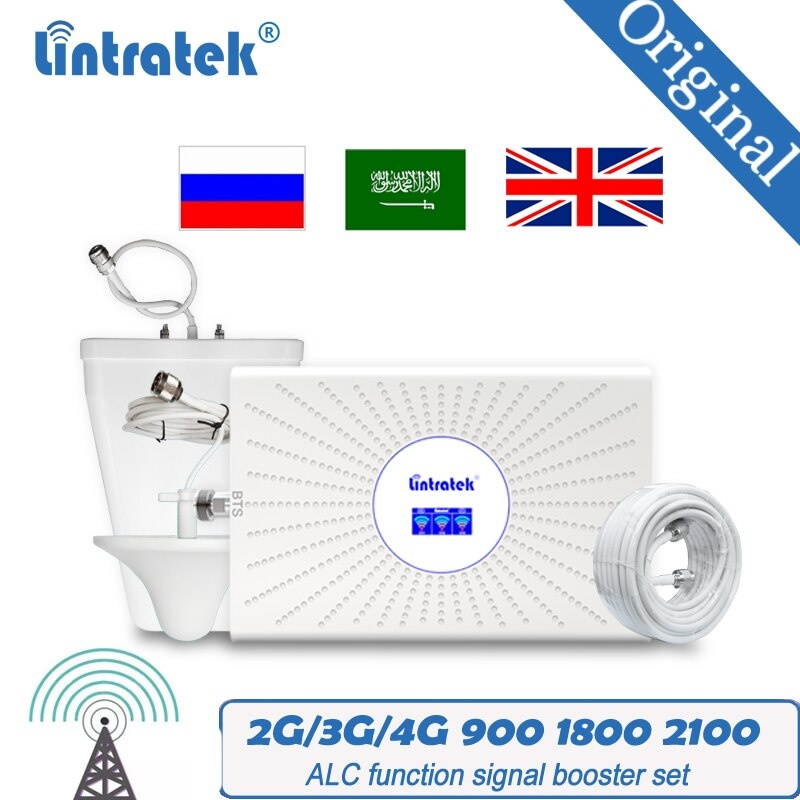 ALC 4G Cellular Signal Booster 900 1800 2100 GSM Amplifier Mobile Signal Repeater WCDMA 2G 3G 4G LTE Lintratek Signal Repeater