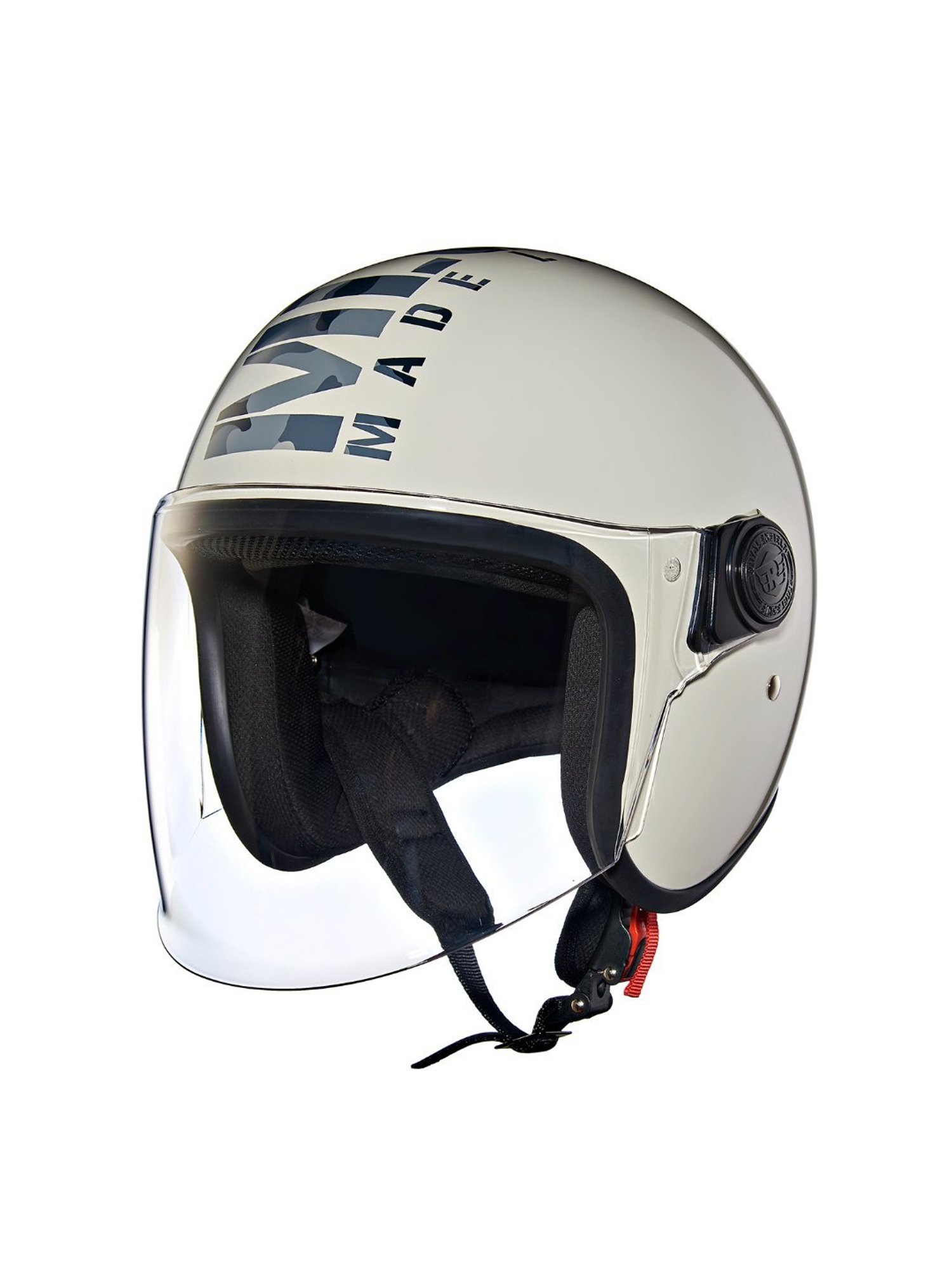 Royal Enfield Gloss White Camo Coopter Camo MLG Open Face Helmet - XL