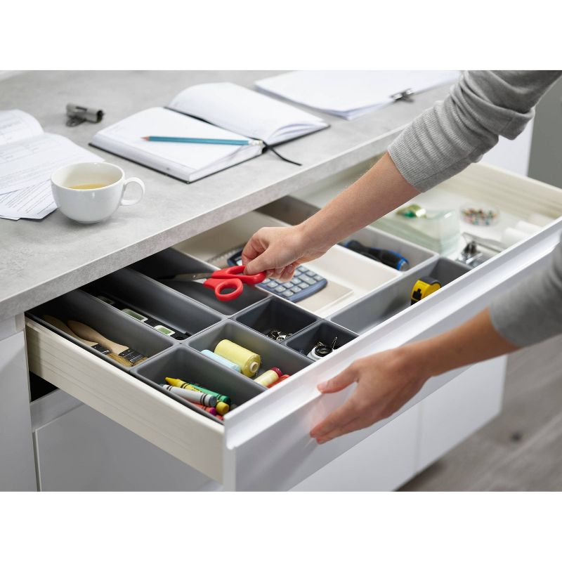 Joseph Joseph 10pc Box Drwarer Organizer Set - Gray