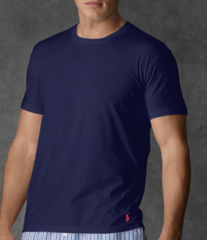 Cremieux Big & Tall Short Sleeve Solid Cotton Blend Knit Lounge T-Shirt