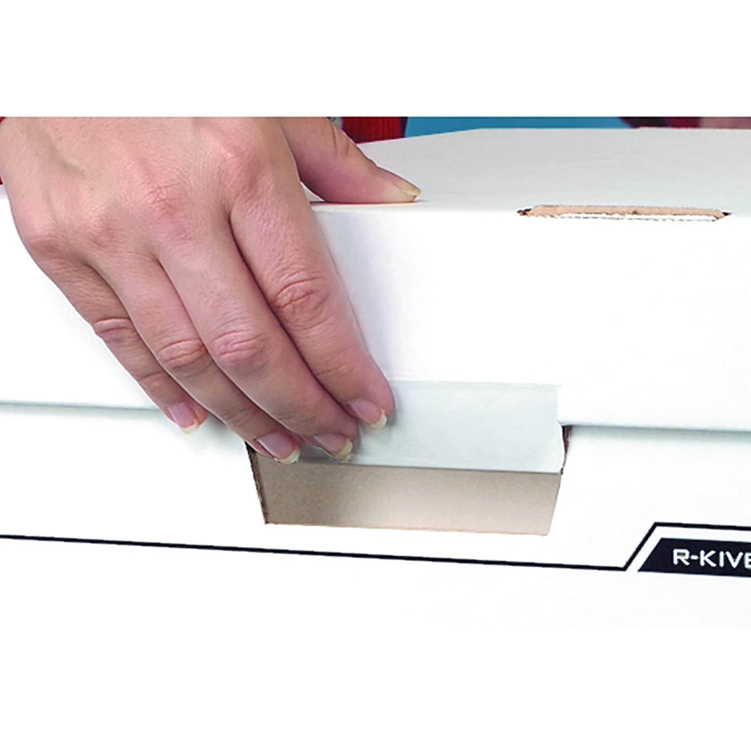 Bankers Box Data-Pak Heavy-Duty Storage Boxes, FastFold, Lift-Off Lid, Fits Computer Paper, Case of 12 (00648)