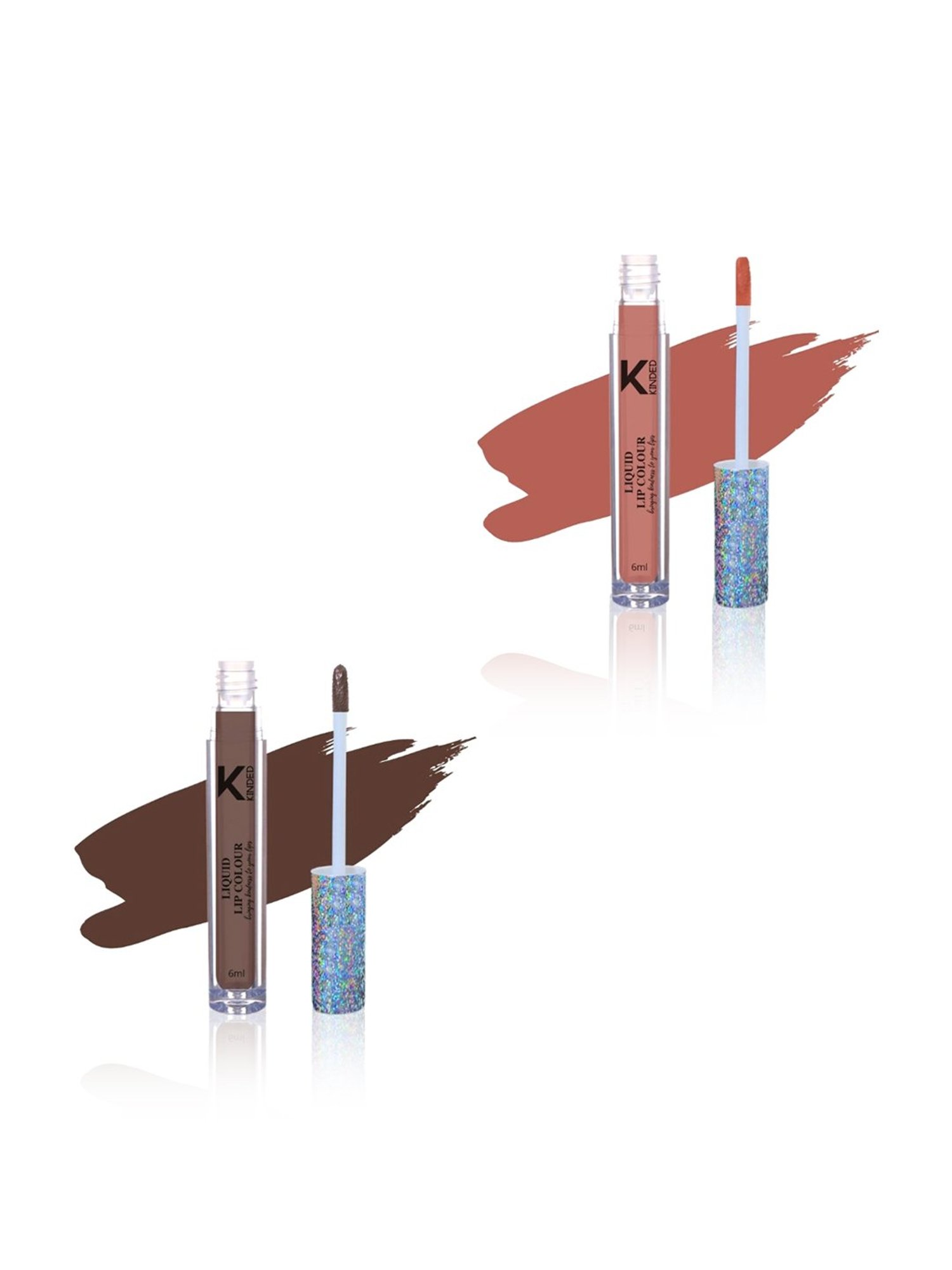 KINDED Liquid Lip Colour 05 Rust Crust & 07 Choco Brown Combo