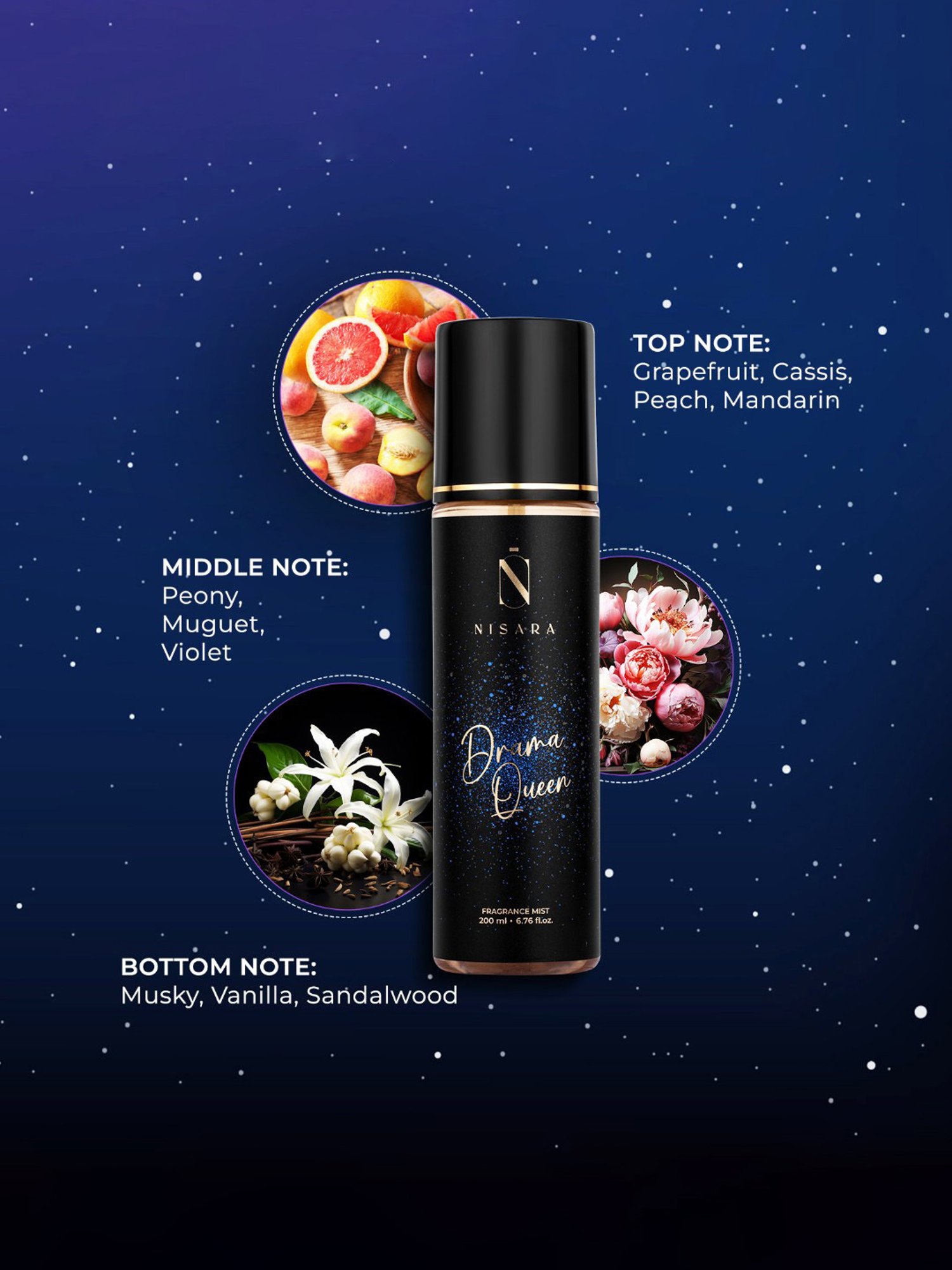 NISARA Drama Queen Body Mist for Women&iquest;- 200 ml