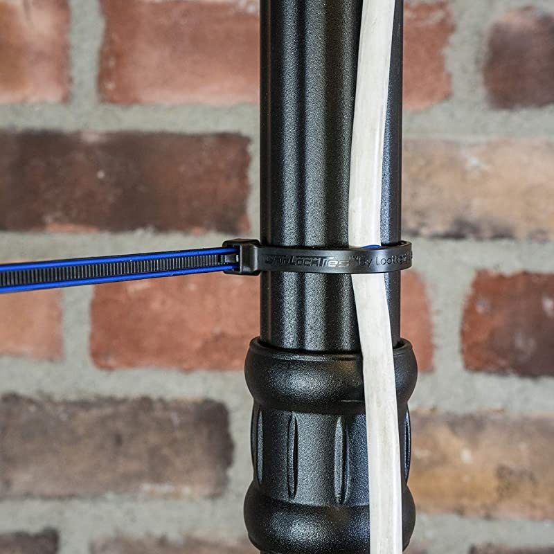 Releasable, Re-Usable, Zip Ties, Industrial Grade, Extra Grip, Rubber Lined, Durable, 12 Inches Long, (15 Blue)