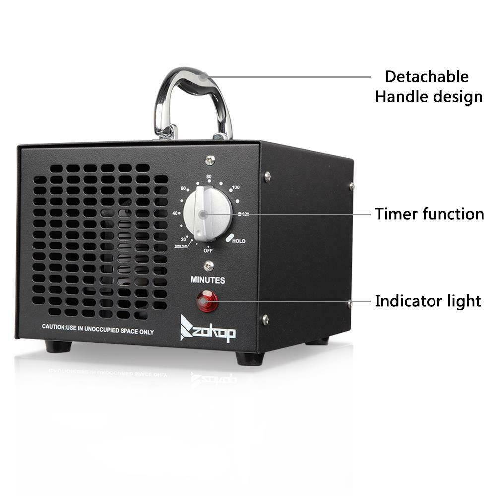 Portable 5000mg Ozone Generator Indoor Air Purifier Machine Timer Control