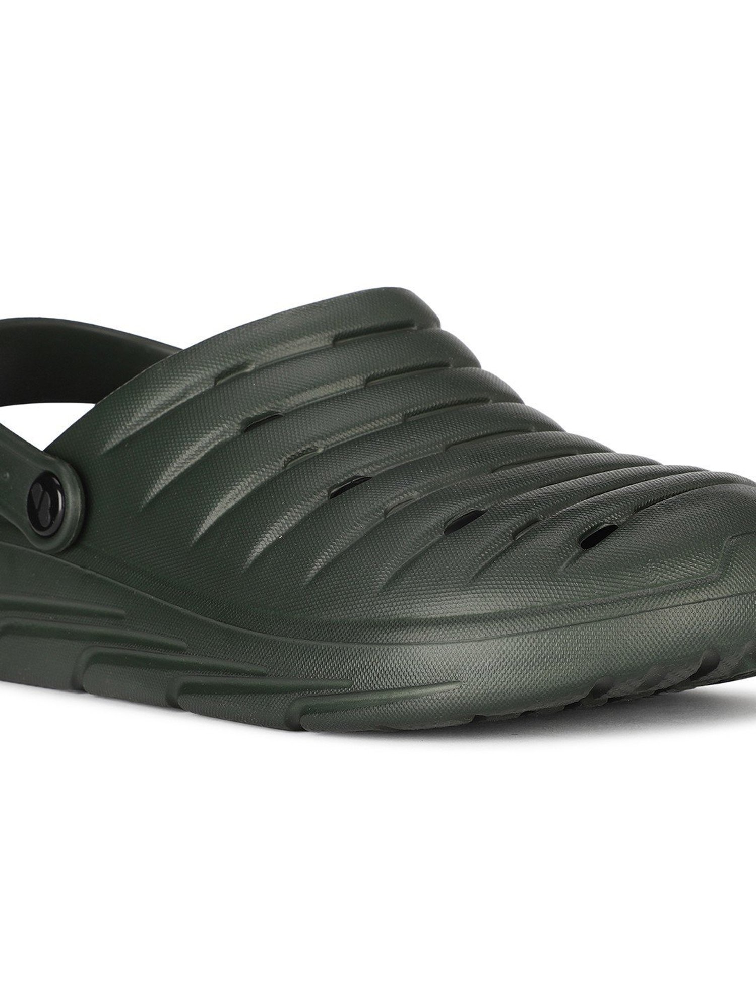 Floatz by Bata Men's  Olive Back Strap Clogs